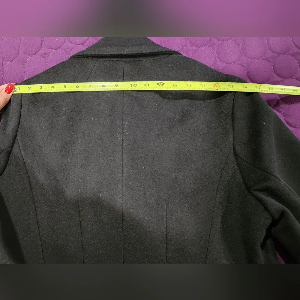 NWT Express Faux Wool Novelty Button Fitted Coat Size XL - Picture 9 of 16